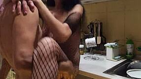 THE BEST SEX IN THE KITCHEN with milf wife