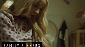 hot blondie fucks stepbro after boyfriend leaves