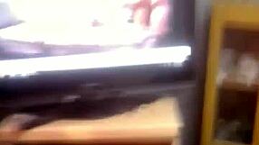 fucking my fat filthy wife while watching video of me fucking tight petite teen step daughter