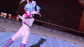 Hatsune Miku in full nude bunny costume mod