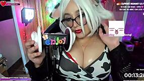 Latina mommy rides cowgirl with big natural tits.