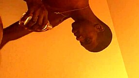 Ebony woman with big ass on big black cock