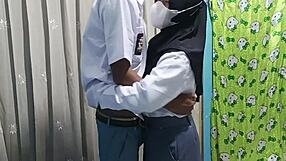 High school girl celebrates graduation with boyfriend's pussy licking