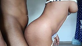 Wife Stands Firm While Getting Fucked Hard In Lingerie