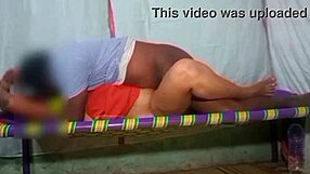 In this story, beautiful housewife blows house owner's cock outdoors