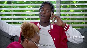 tutor freely uses black step sibling duo for science - lacey london useteen 18+s