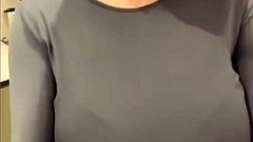 Milky Stepmom Licks Her Nipples During Massage