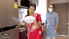 Indian step-daughter with big ass talks to step father