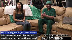 Aria Nicole's accidental creampie during doctor roleplay in tampa