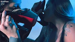 Feel the desire as you lick my submissive toes with toys.