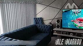 katrina punk fucks her personal trainer in first gym class