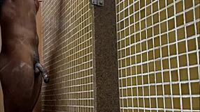 Brazilian Shower Spy At Gym Huge Dick
