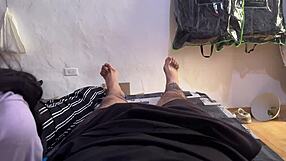 A beautiful Colombian university girl eagerly sucks the entire cock and swallows the cum