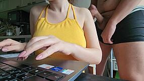 jerking off to my best friend's mom until she catches me