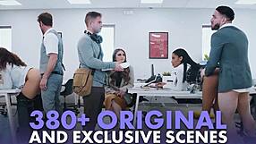 Latina friends explore freeuse with their yoga guru