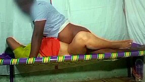 In this story, beautiful housewife blows house owner's cock outdoors