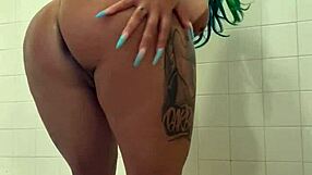 Celebrate Spanish Barbiie's birthday with her shaved wet pussy show