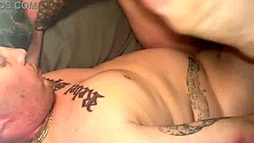 Slut shows tight shaved pussy bareback