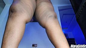 Mara Exotic solo masturbation in thong?