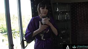 Busty Masseuse in Nuru Massage Allows Client to Cum on Pussy as Reward