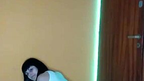 I film my skinny Argentinian teen friend in homemade video