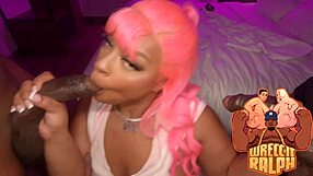 Ebony Slut Mollie Gets Anal Creampie And Double Penetration