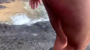 stranger feeds sperm to fish publicly at beach