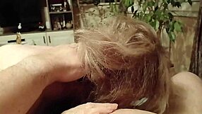 Whore Slut Gives Intense Blowjob with Cum in Mouth