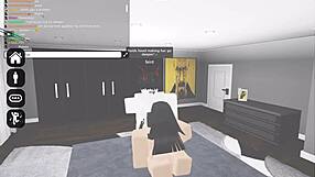 Slutty nun in Roblox gets filled by horny dude.