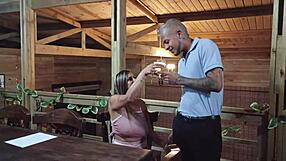 Hotel client asks for a tit suck from me