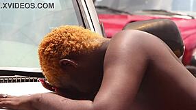 mechanic and client in garage