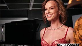 Wifey serenity cox gets huge creampie in interracial threesome!