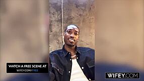 Wifey serenity cox gets huge creampie in interracial threesome!