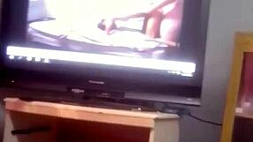 fucking my fat filthy wife while watching video of me fucking tight petite teen step daughter