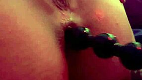 tootighttodrip intensely takes new toy up ass until cumming.