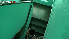 sadira, the hotwife, walks around public with cum, teasing in outdoor flash erotikaxxx