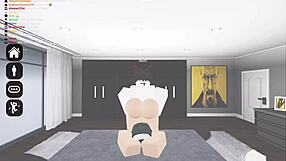 Slutty nun in Roblox gets filled by horny dude.
