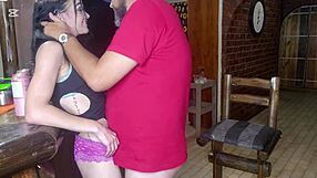 Pussyjob standing sex with my stepsis, just the tip 😏