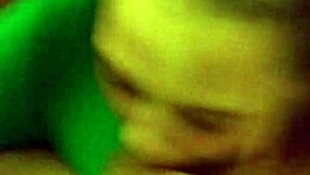 The young girl skillfully sucks the old man's huge cock