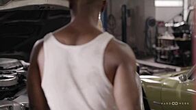 Gang Bang in Car with Bent Over Double Penetration