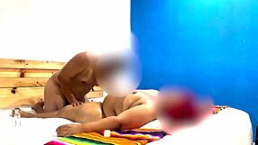 homemade massage turns oiled bbw masturbation with husband