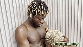 I banged her fat juicy ass against the refrigerator while licking her spicy pussy