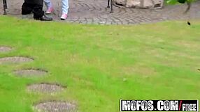 mofos pervs on patrol nomi malone back yard voyeur with blonde 3some garden fantasy