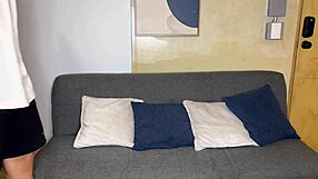 Fuck stepsister's boyfriend in doggystyle alone!