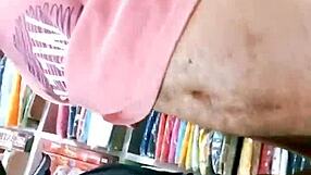 Indian bodybuilder compares big clit with uncut dick