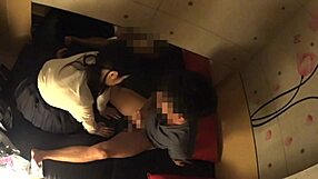 Japanese busty school girl receives secret massage
