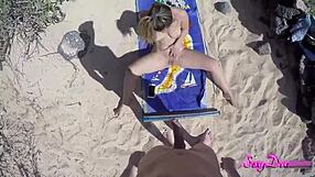 Bold doggystyle fuck at the beach