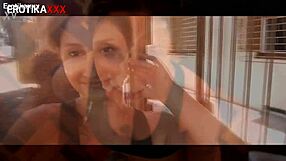 sadira, the hotwife, walks around public with cum, teasing in outdoor flash erotikaxxx