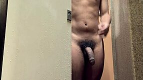Brazilian Shower Spy At Gym Huge Dick