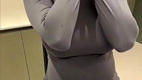 Milky Stepmom Licks Her Nipples During Massage